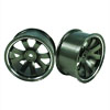 Titanium Color Aluminum 8-spoke Wheels 1 pair-4&deg;(1/10 Car)