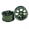 Titanium Color Aluminum 8-spoke Wheels 1 pair-4&deg;(1/10 Car)