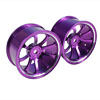 Purple Aluminum 9-spoke Wheels 1 pair-4&deg;(1/10 Car)