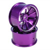 Purple Aluminum 9-spoke Wheels 1 pair-4°(1/10 Car) [8192P1]