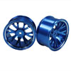 Blue Aluminum 7 Y-spoke Wheels 1 pair-4&deg;(1/10 Car)