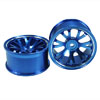 Blue Aluminum 7 Y-spoke Wheels 1 pair-4&deg;(1/10 Car)