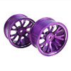 Purple Aluminum 7 Y-spoke Wheels 1 pair-4&deg;(1/10 Car)