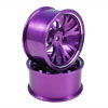 Purple Aluminum 7 Y-spoke Wheels 1 pair-4&deg;(1/10 Car)