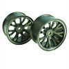 Titanium Color Aluminum 7 Y-spoke Wheels 1 pair-4&deg;(1/10 Car)