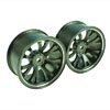 Titanium Color Aluminum 7 Y-spoke Wheels 1 pair-4&deg;(1/10 Car)