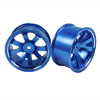 Blue Aluminum 8-spoke Wheels 1 pair-5&deg;(1/10 Car)