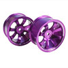 Purple Aluminum 8-spoke Wheels 1 pair-5&deg;(1/10 Car)