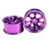 Purple Aluminum 8-spoke Wheels 1 pair-5&deg;(1/10 Car)