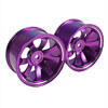 Purple Aluminum 8-spoke Wheels 1 pair-5&deg;(1/10 Car)