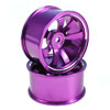 Purple Aluminum 8-spoke Wheels 1 pair-5&deg;(1/10 Car)