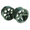 Titanium Color Aluminum 8-spoke Wheels 1 pair-5&deg;(1/10 Car)