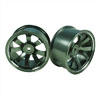 Titanium Color Aluminum 8-spoke Wheels 1 pair-5&deg;(1/10 Car)