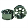 Titanium Color Aluminum 8-spoke Wheels 1 pair-5&deg;(1/10 Car)