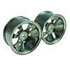 Titanium Color Aluminum 8-spoke Wheels 1 pair-5&deg;(1/10 Car)