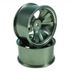 Titanium Color Aluminum 8-spoke Wheels 1 pair-5&deg;(1/10 Car)