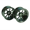 Titanium Color Aluminum 9-spoke Wheels 1 pair-5&deg;(1/10 Car)
