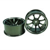 Titanium Color Aluminum 9-spoke Wheels 1 pair-5&deg;(1/10 Car)