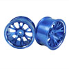 Blue Aluminum 7 Y-spoke Wheels 1 pair-5&deg;(1/10 Car)