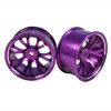 Purple Aluminum 7 Y-spoke Wheels 1 pair-5&deg;(1/10 Car)