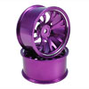 Purple Aluminum 7 Y-spoke Wheels 1 pair-5°(1/10 Car) [8196P1]