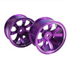 Purple Aluminum 8-spoke Wheels 1 pair-6&deg;(1/10 Car)