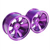 Purple Aluminum 8-spoke Wheels 1 pair-6&deg;(1/10 Car)