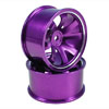 Purple Aluminum 8-spoke Wheels 1 pair-6&deg;(1/10 Car)