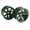 Titanium Color Aluminum 8-spoke Wheels 1 pair-6&deg;(1/10 Car)