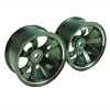 Titanium Color Aluminum 8-spoke Wheels 1 pair-6&deg;(1/10 Car)