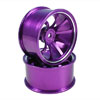 Purple Aluminum 9-spoke Wheels 1 pair-6&deg;(1/10 Car)