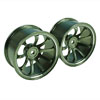 Titanium Color Aluminum 9-spoke Wheels 1 pair-6&deg;(1/10 Car)