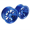 Blue Aluminum 7 Y-spoke Wheels 1 pair-6&deg;(1/10 Car)