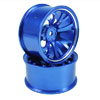 Blue Aluminum 7 Y-spoke Wheels 1 pair-6&deg;(1/10 Car)