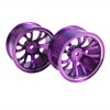 Purple Aluminum 7 Y-spoke Wheels 1 pair-6&deg;(1/10 Car)