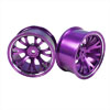 Purple Aluminum 7 Y-spoke Wheels 1 pair-6&deg;(1/10 Car)