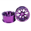 Purple Aluminum 7 Y-spoke Wheels 1 pair-6&deg;(1/10 Car)