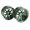 Titanium Color Aluminum 7 Y-spoke Wheels 1 pair-6&deg;(1/10 Car)