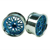 Blue/Silver 10 Y-Spoke Wheels 1 pair(1/10 Car, 12mm Offset)