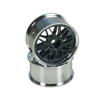 Leadgrey/Silver 10 Y-Spoke Wheels 1 pair(1/10 Car, 12mm Offs...