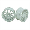 White 10 Spoke Wheels 1 pair(1/10 Car)