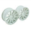 White 10 Spoke Wheels 1 pair(1/10 Car)