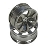 Plated Titanium Color 7 Spoke Wheels 1 pair(1/10 Car, 3mm Offset)