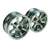 Silver 8 Spoke Wheels 1 pair(1/10 Car, 3mm Offset)