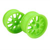 Green 7 Y-Spoke Wheels 1 pair(1/10 Car, 3mm Offset)