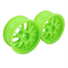 Green 7 Y-Spoke Wheels 1 pair(1/10 Car, 3mm Offset)