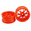 Orange 7 Y-Spoke Wheels 1 pair(1/10 Car, 3mm Offset)