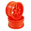 Orange 7 Y-Spoke Wheels 1 pair(1/10 Car, 3mm Offset) [8314O3]