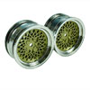 Golden/Silver Vintage Wheels 1 pair(1/10 Car, 3mm Offset)