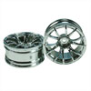 Silver 6 Y-Spoke Wheels 1 pair(1/10 Car, 9mm Offset)